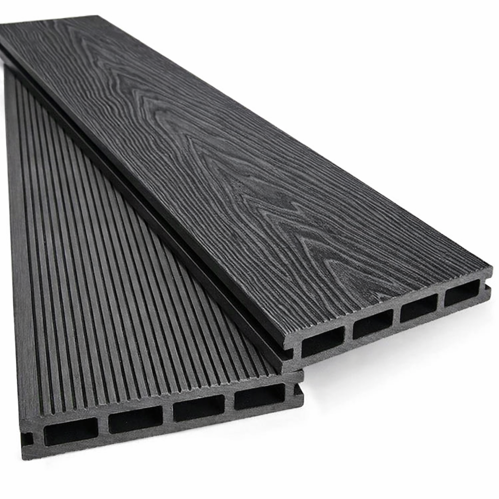 WPC-komposiittiterassilauta Musta 140x25mm (8× 3, 5 m) (5, 90 € metri)
