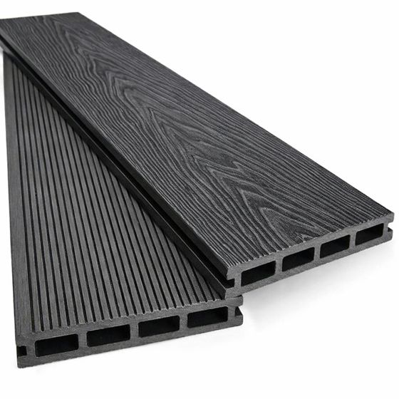 WPC-komposiittiterassilauta Musta 140x25mm (8× 3, 5 m) (5, 90 € metri)