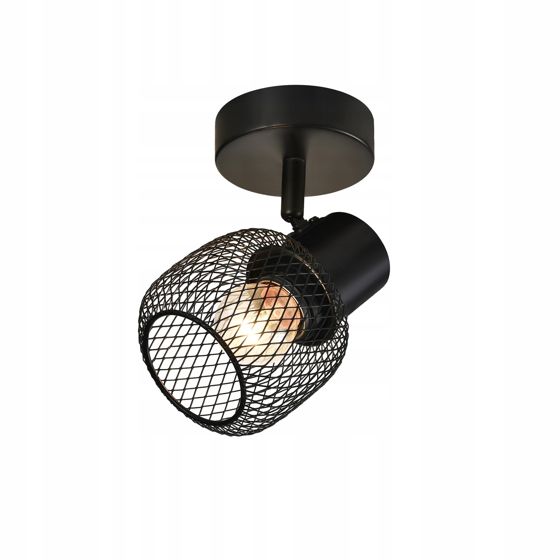 NETTLIFE kattovalaisin, kohdevalo, musta metallinen, vintage - käytävävalaisin, 330° 40 W