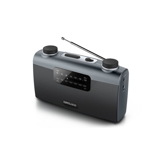 Muse | Kannettava radio | M-058R | AUX-sisääntulo | Musta