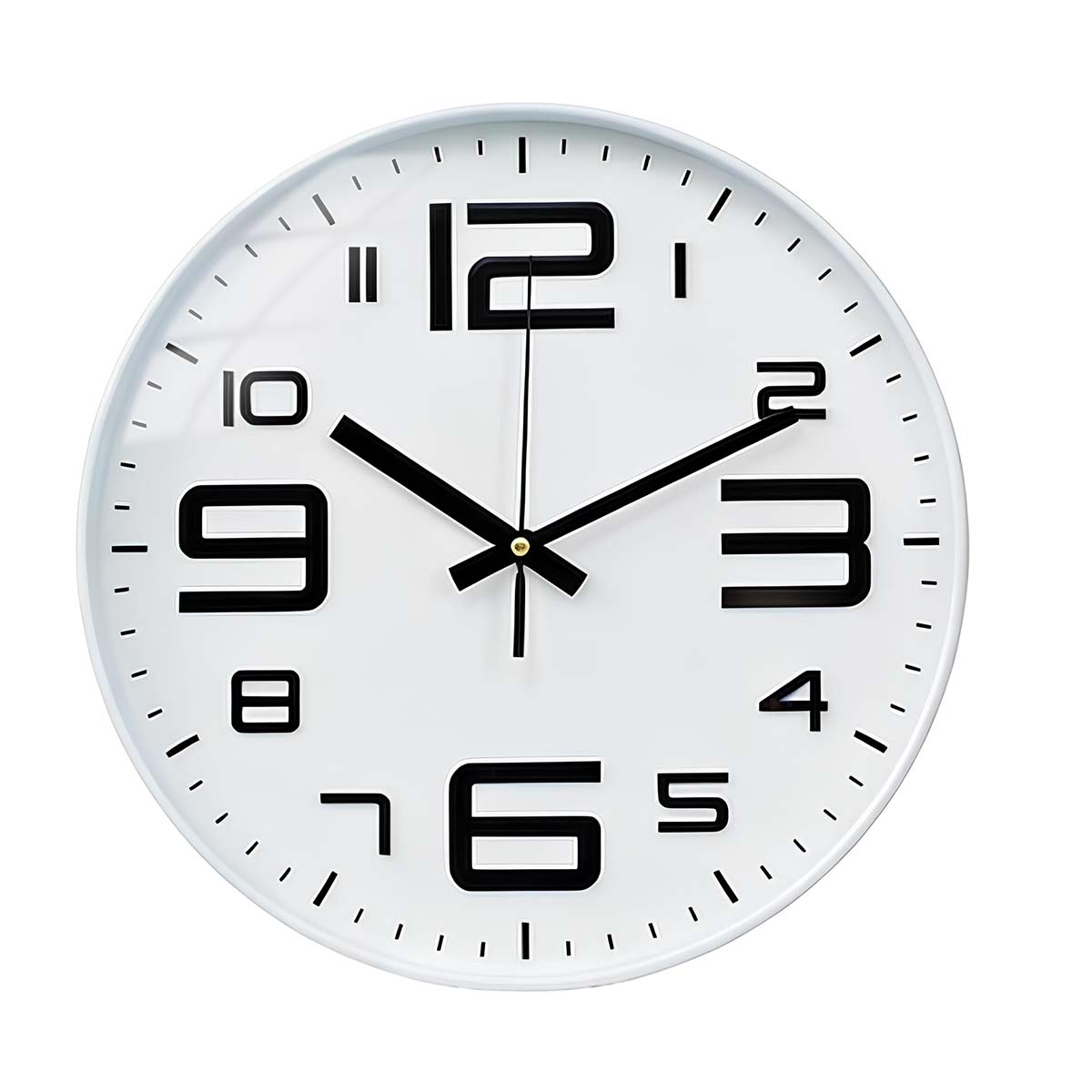 Hiljainen moderni seinäkello 31cm toimistoon tai olohuoneeseen
