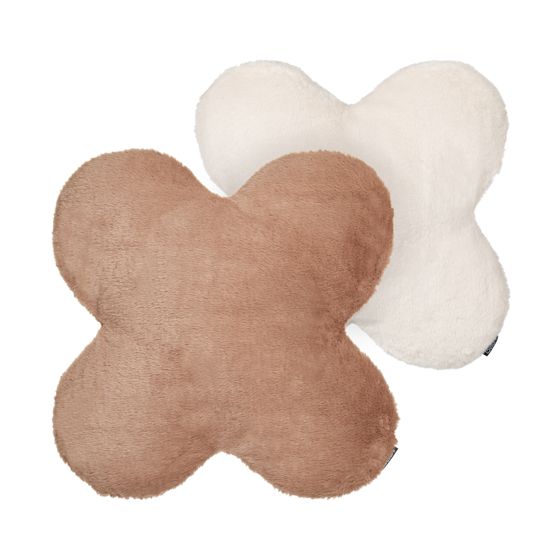 Koristetyynysetti 2 kpl ACHILLEA keinoturkis 54 x 54 cm Beige Hillitty