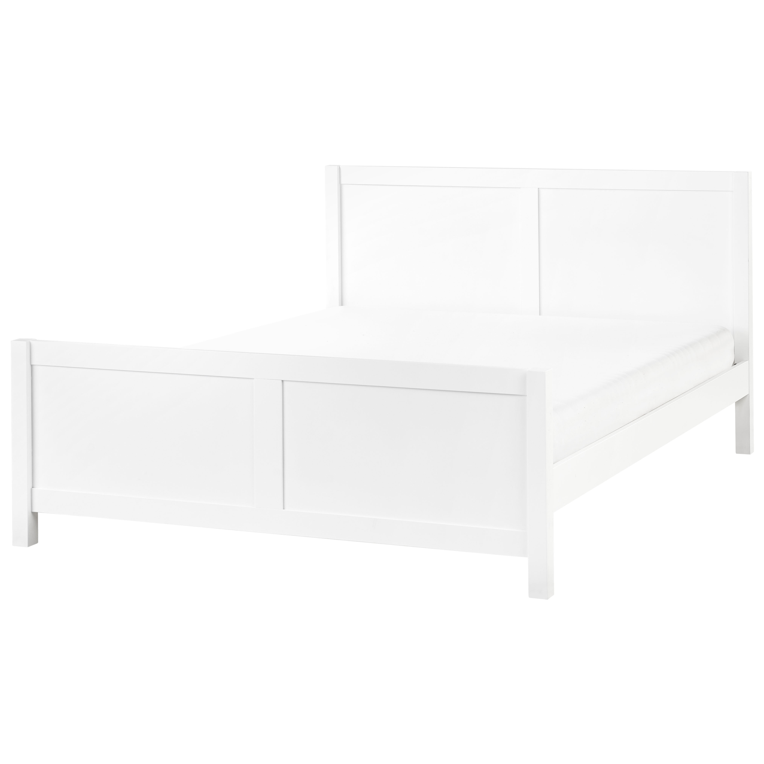 Sänky puu CHAMPAGNAT 160 x 200 cm Valkoinen