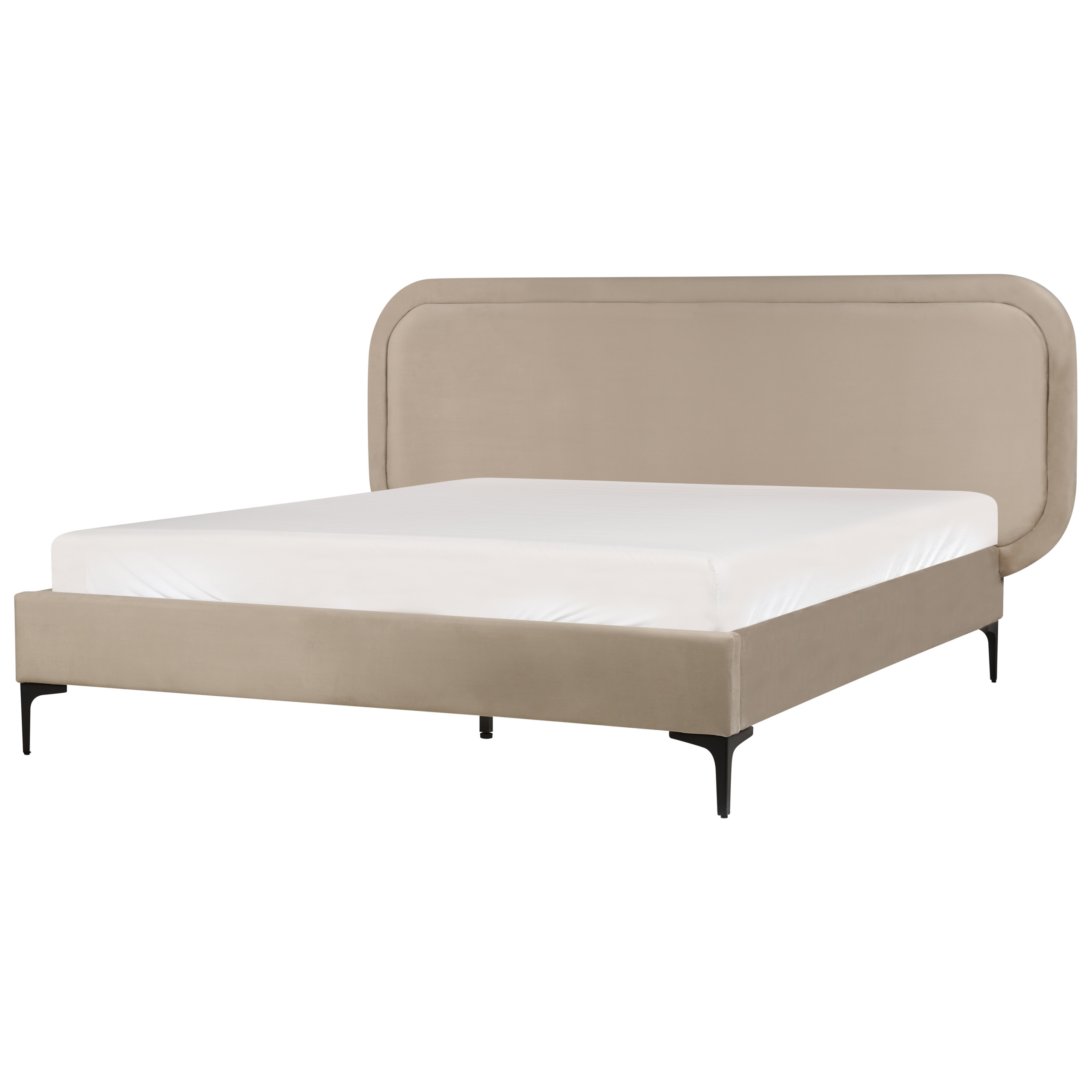 Sänky Sametti SUZETTE 140 x 200 cm Beige