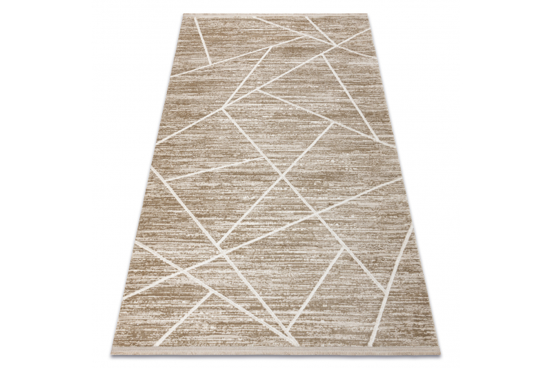 Moderni matto DUKE 51557 beige / kerma - Geometrinen, erittäin pehmeä,