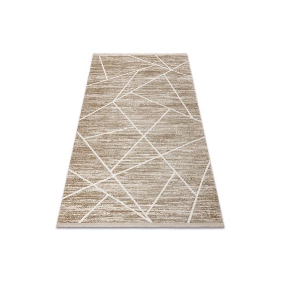 Moderni matto DUKE 51557 beige / kerma - Geometrinen, erittäin pehmeä,