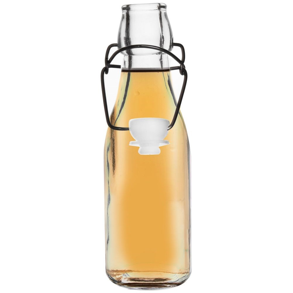 Lasipullo klipsillä 290 ml