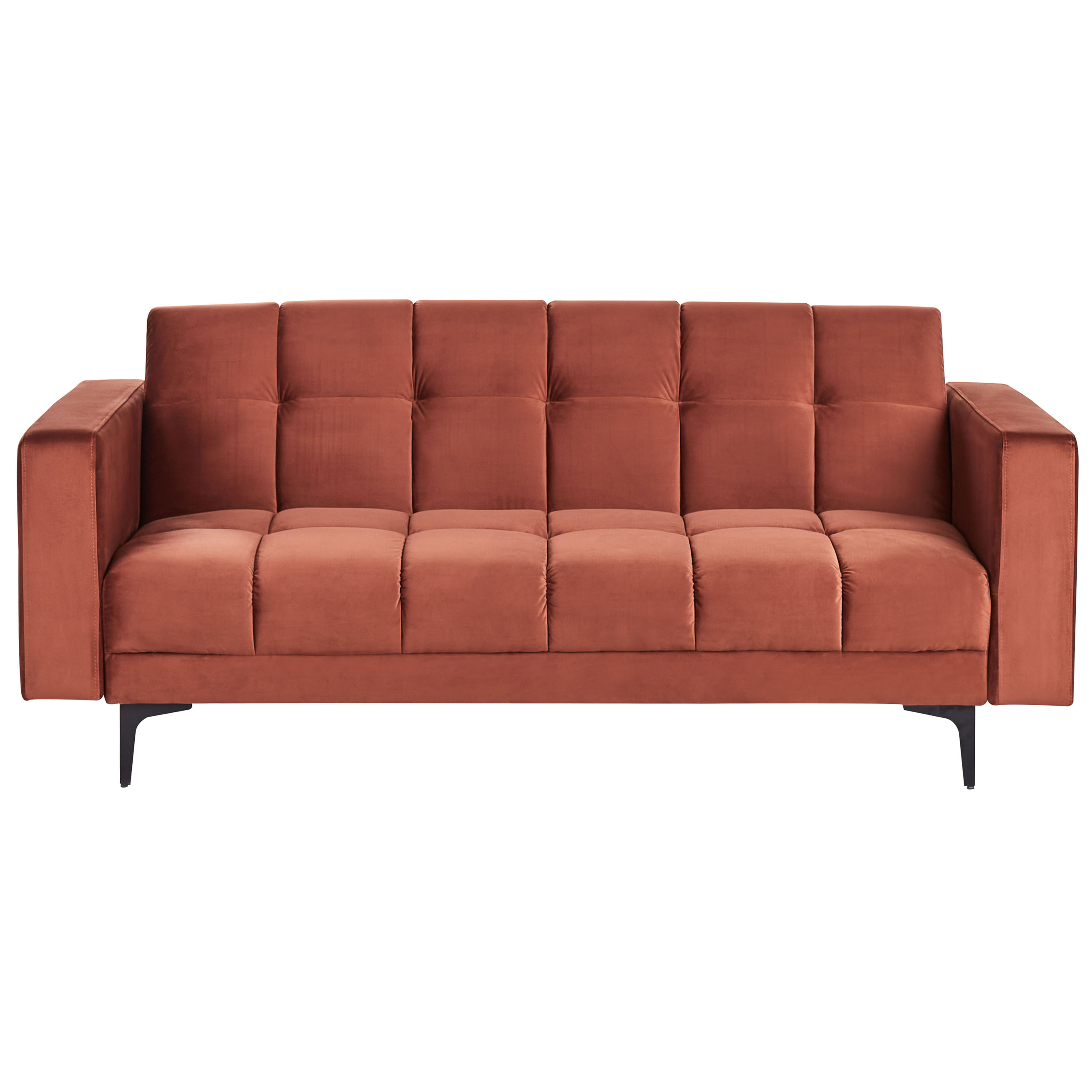 Vuodesohva ALNES sametti Vaalea punainen 3-istuttava