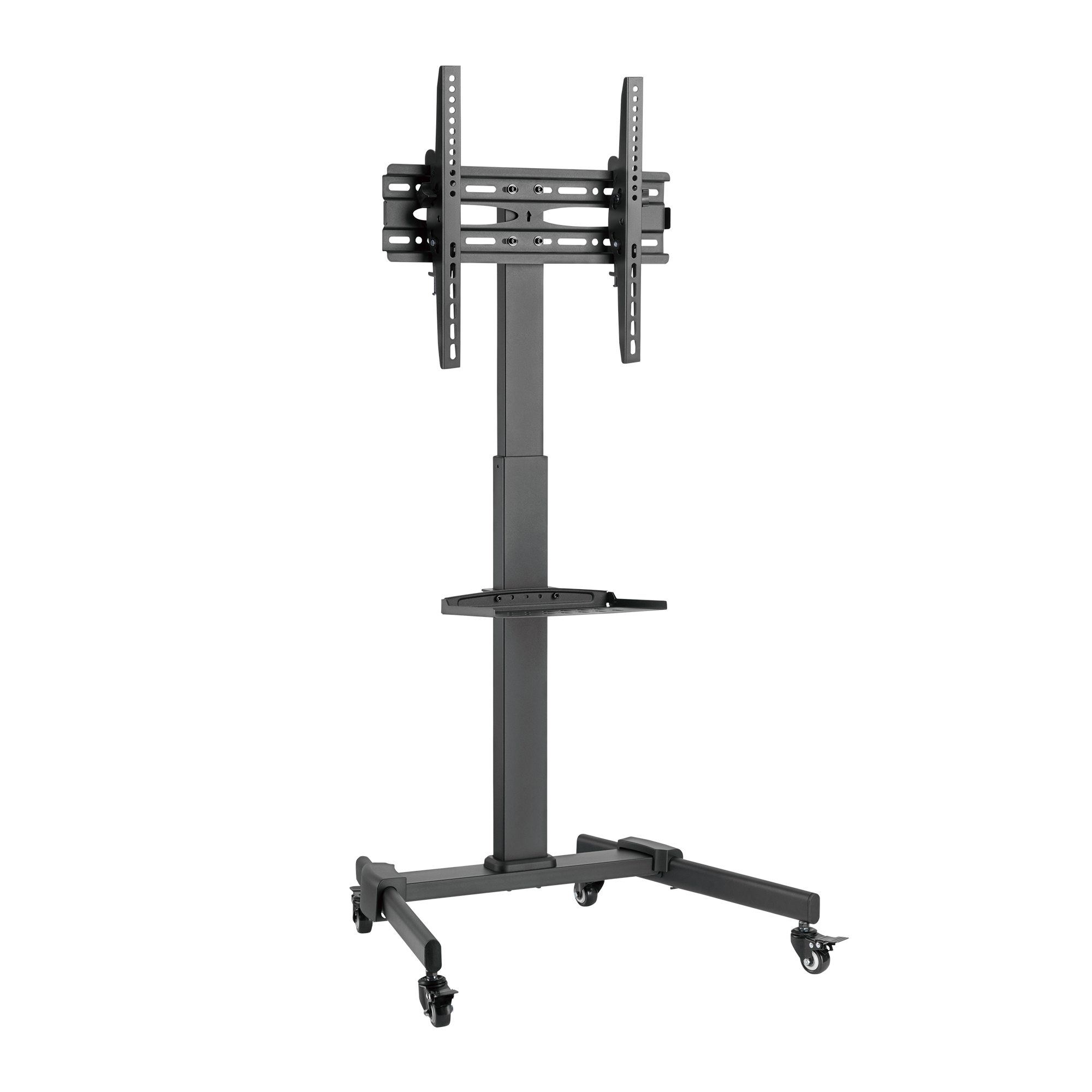 Mobiilitelevision teline - jalusta hyllyllä Cabletech