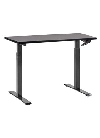 Manuaalisesti säädettävä työpöytä DESTINES Musta 120 cm 72 cm