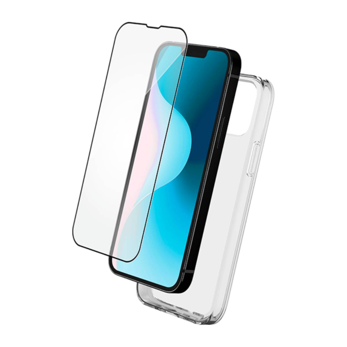 Joustava Suojakuori + Lasi Paketti SmartFrame-kehyksellä iPhone 16 Plus:lle