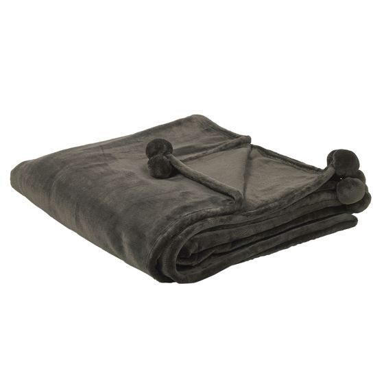 Torkkupeitto TERKE 200 x 220 cm Tummanharmaa