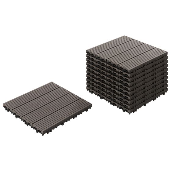 Terassilaatta ATELETA puu-muovikomposiitti (WPC) Grafiitinharmaa