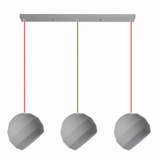 TOOLIGHT riippuvalaisin APP384-3CPR harmaa, 25X60X25CM