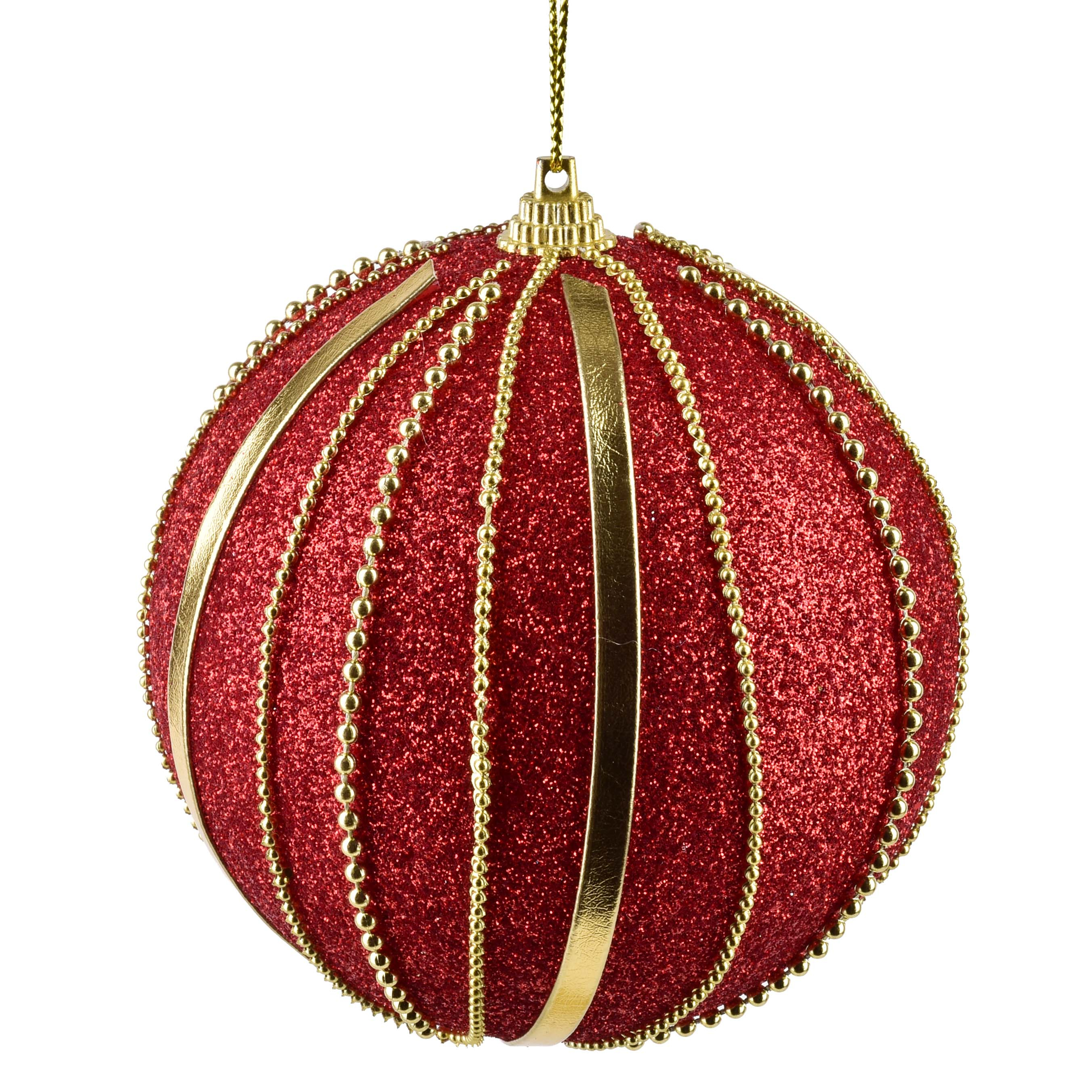 Joulukuusenpallo SANTA LILA, styroksia, Ø 10 cm