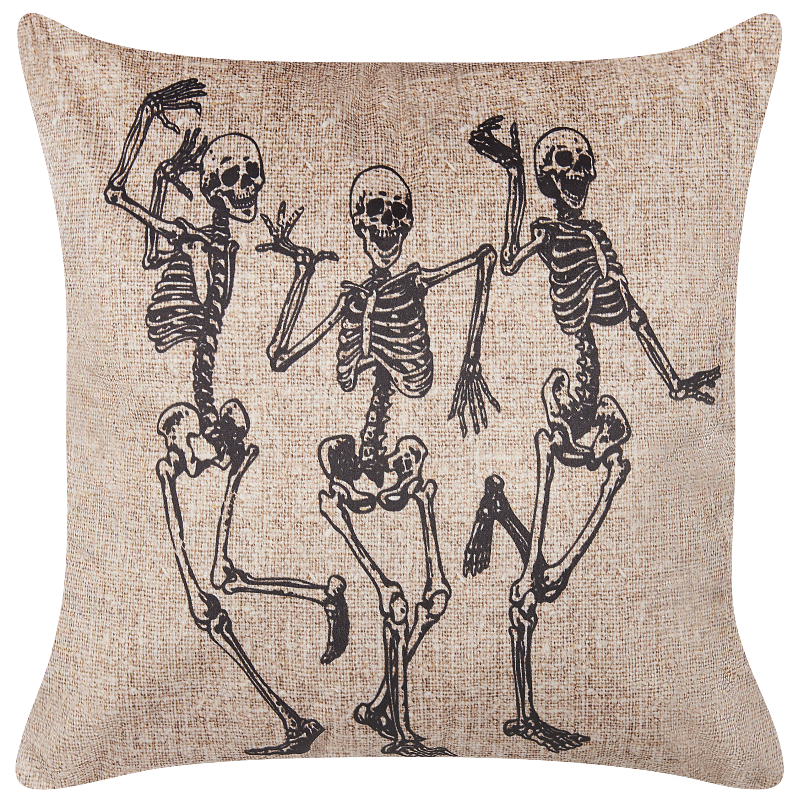 Koristetyyny MORTESTI 45 x 45 cm Sametti Vaaleanbeige Abstrakti kuvio