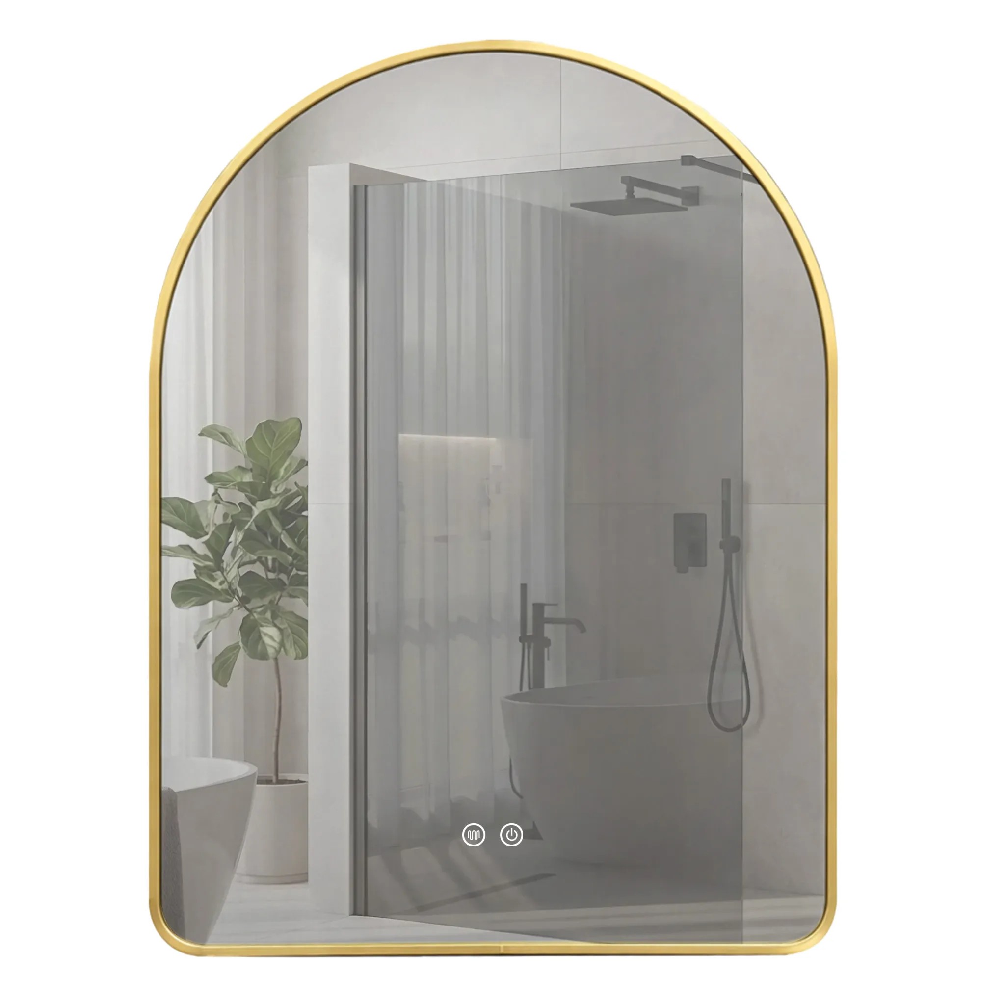 REA peili Camlot 80x60 harjattu kulta, 60x80x2cm