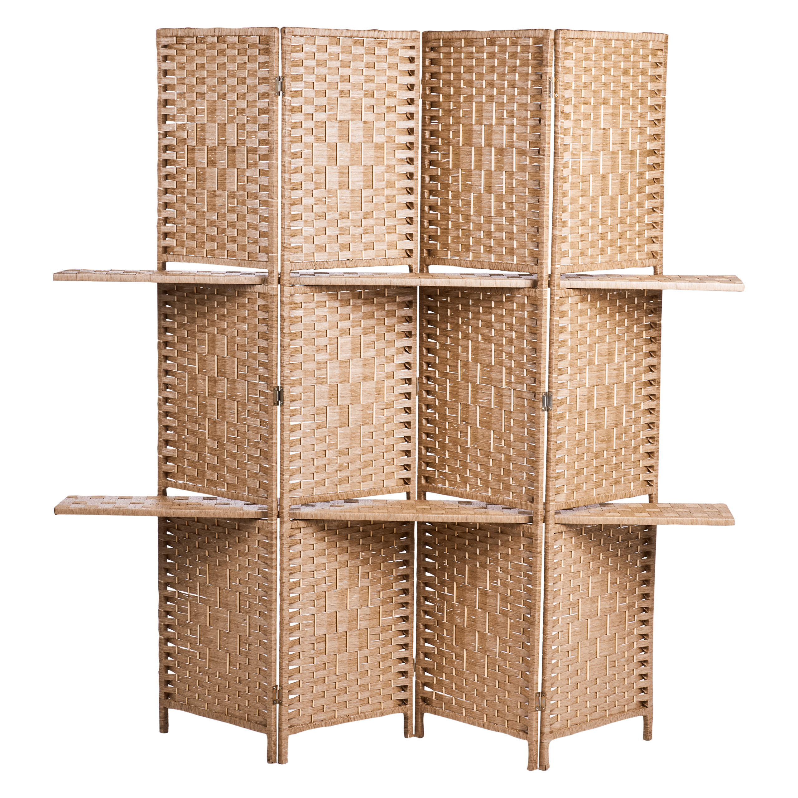Tilanjakaja 4 paneelia TRAFOI 158 cm 170 cm Ruskea