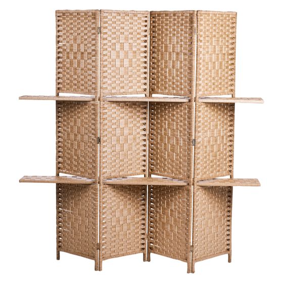 Tilanjakaja 4 paneelia TRAFOI 158 cm 170 cm Ruskea