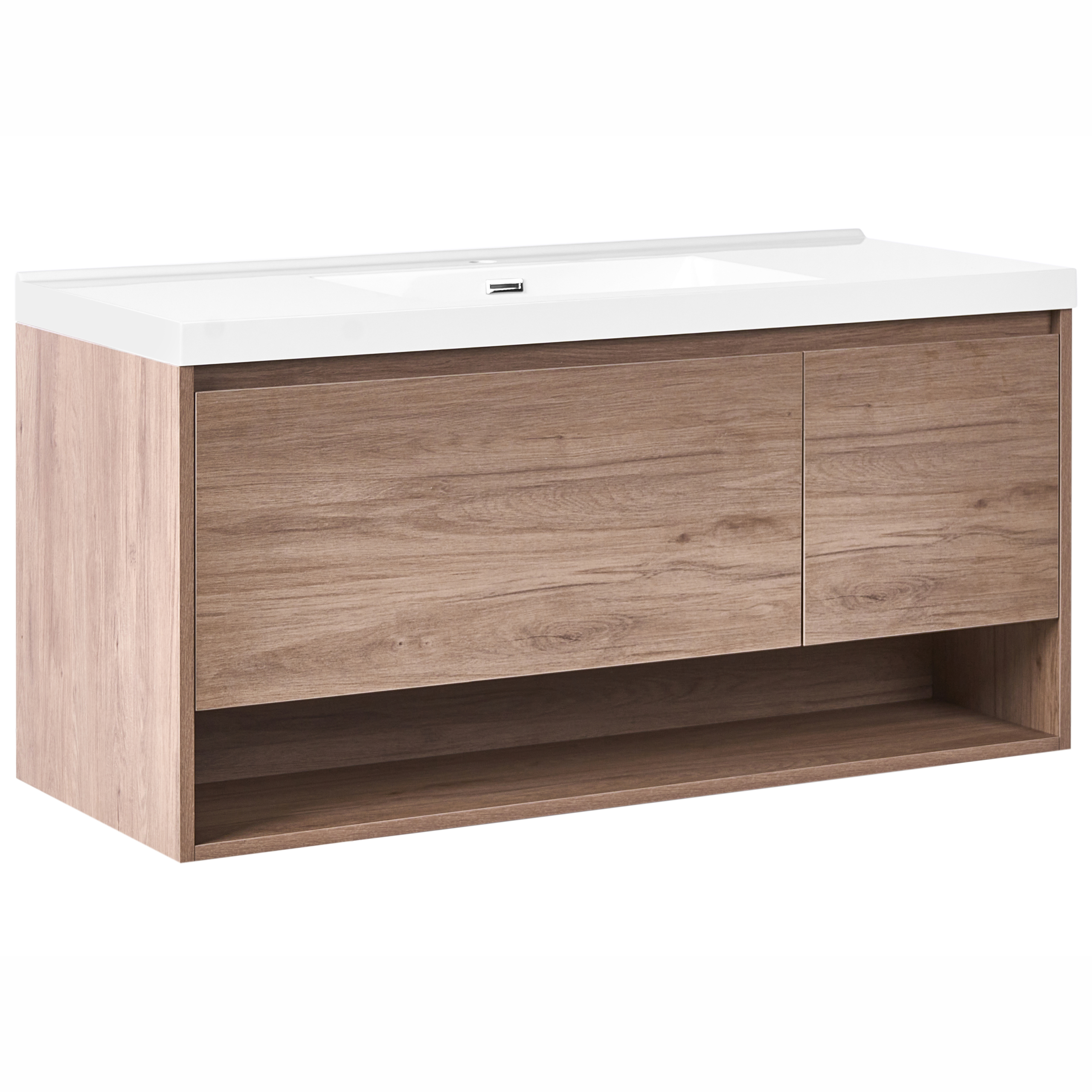 Seinäallaskaappi altaalla UMAYO 120 cm Vaaleanruskea