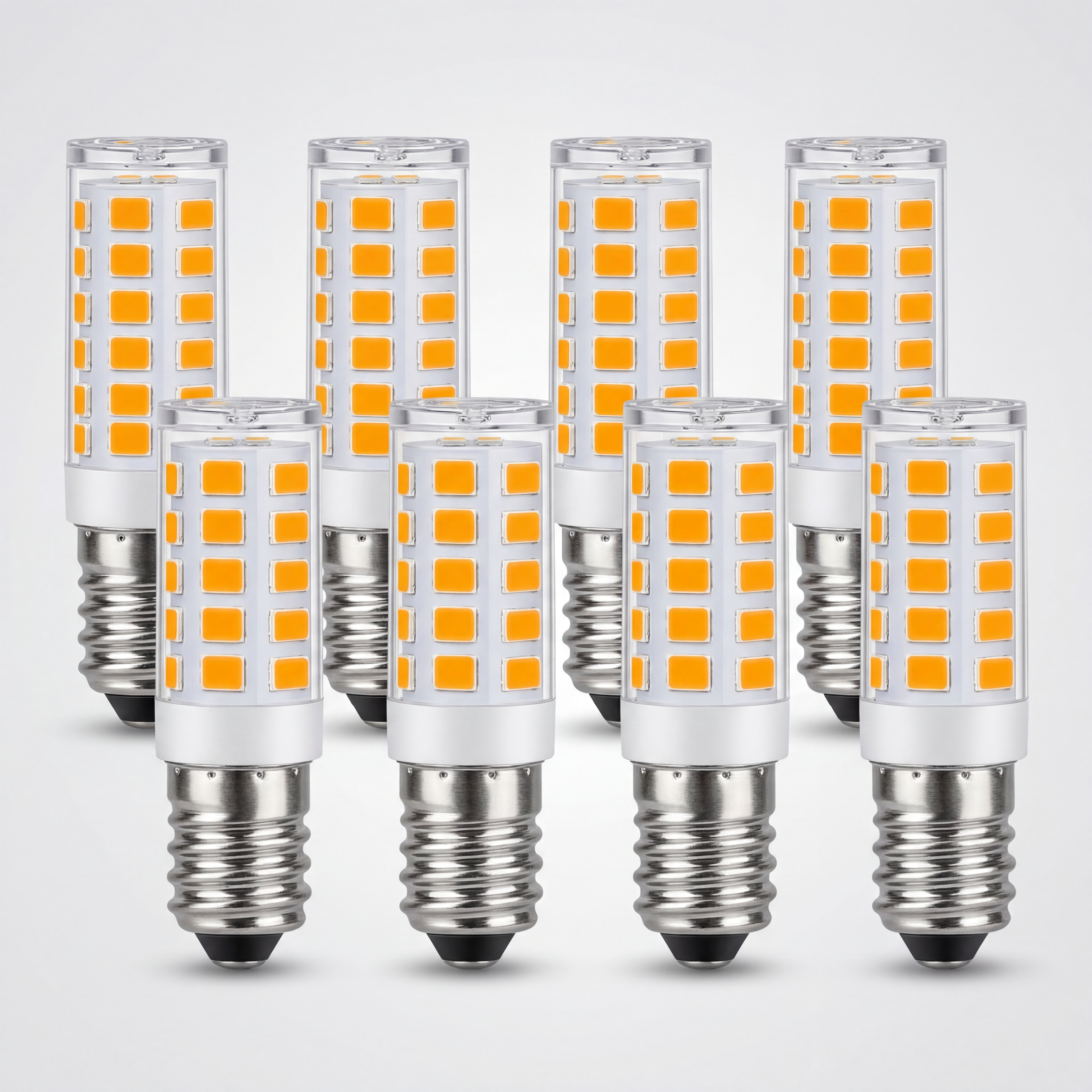 NETTLIFE E14 vintage LED-lamppu, 8 kpl – 2 700 K, retro lasi, 2, 5 W, energiansäästölamppu, E14, 8 kpl