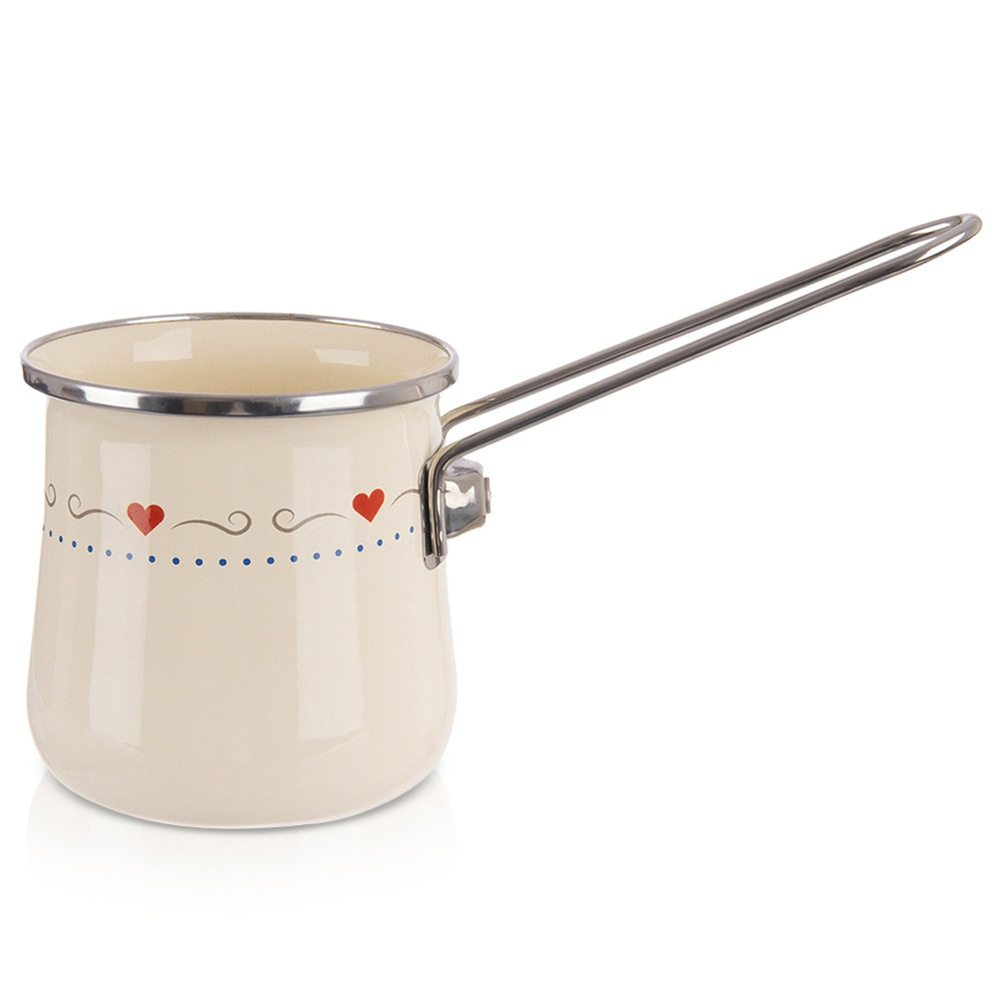 TONCA kermanvärinen emaloitu kahvipannu 600 ml