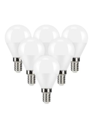 NETTLIFE LED - lamppu 5 W:n LED - lamppu, 240°:n valokulma, ei - himmennettävä energiansäästölamppu E14, 6 kpl.