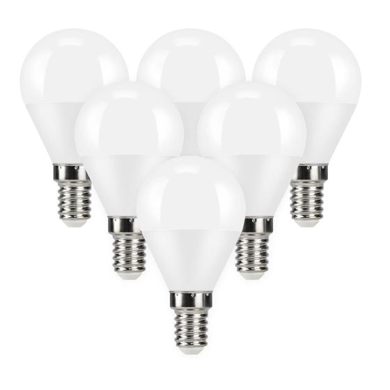 NETTLIFE LED - lamppu 5 W:n LED - lamppu, 240°:n valokulma, ei - himmennettävä energiansäästölamppu E14, 6 kpl.