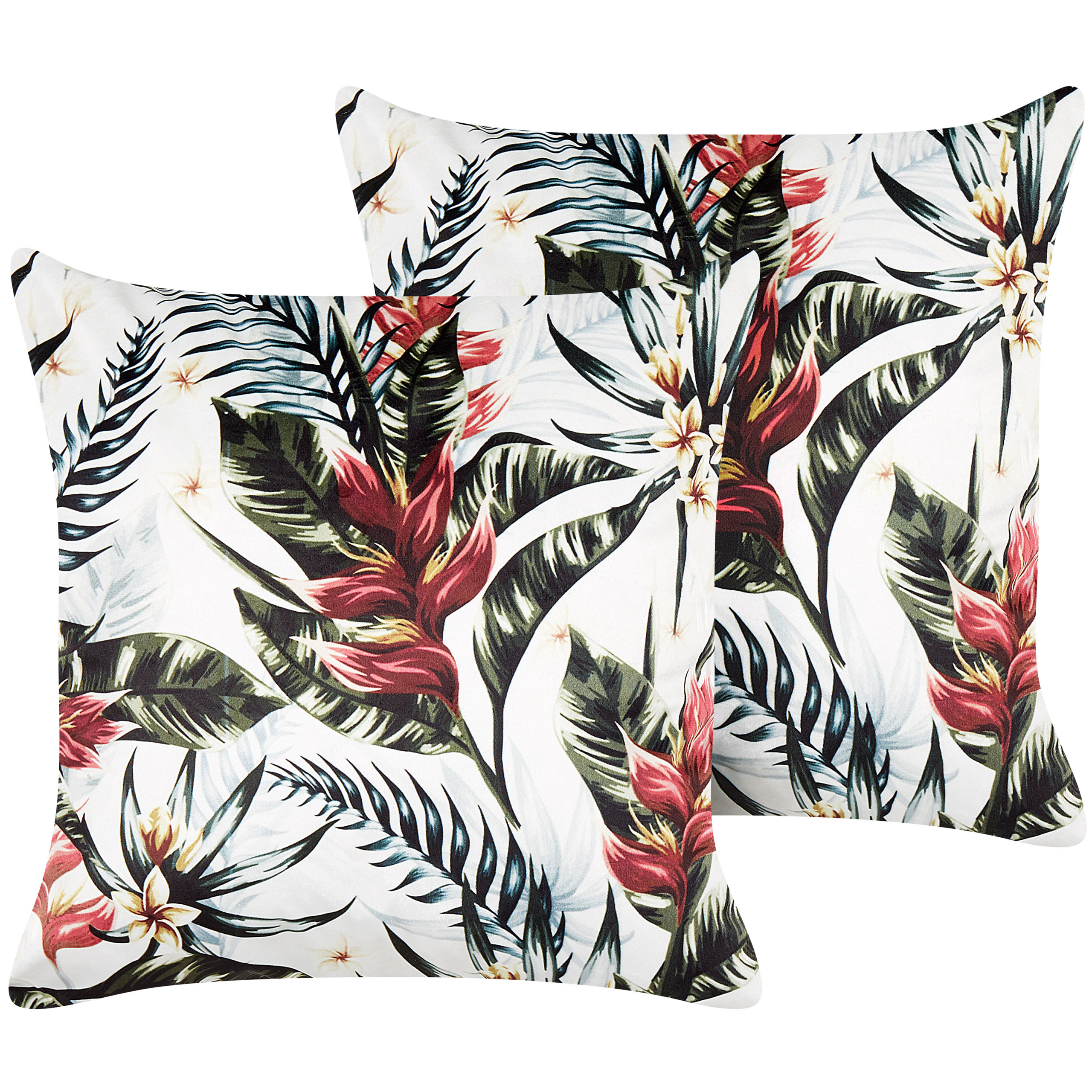 Koristetyynysetti 2 kpl EDELWEISS sametti 45 x 45 cm Monivärinen Kasvikuvio