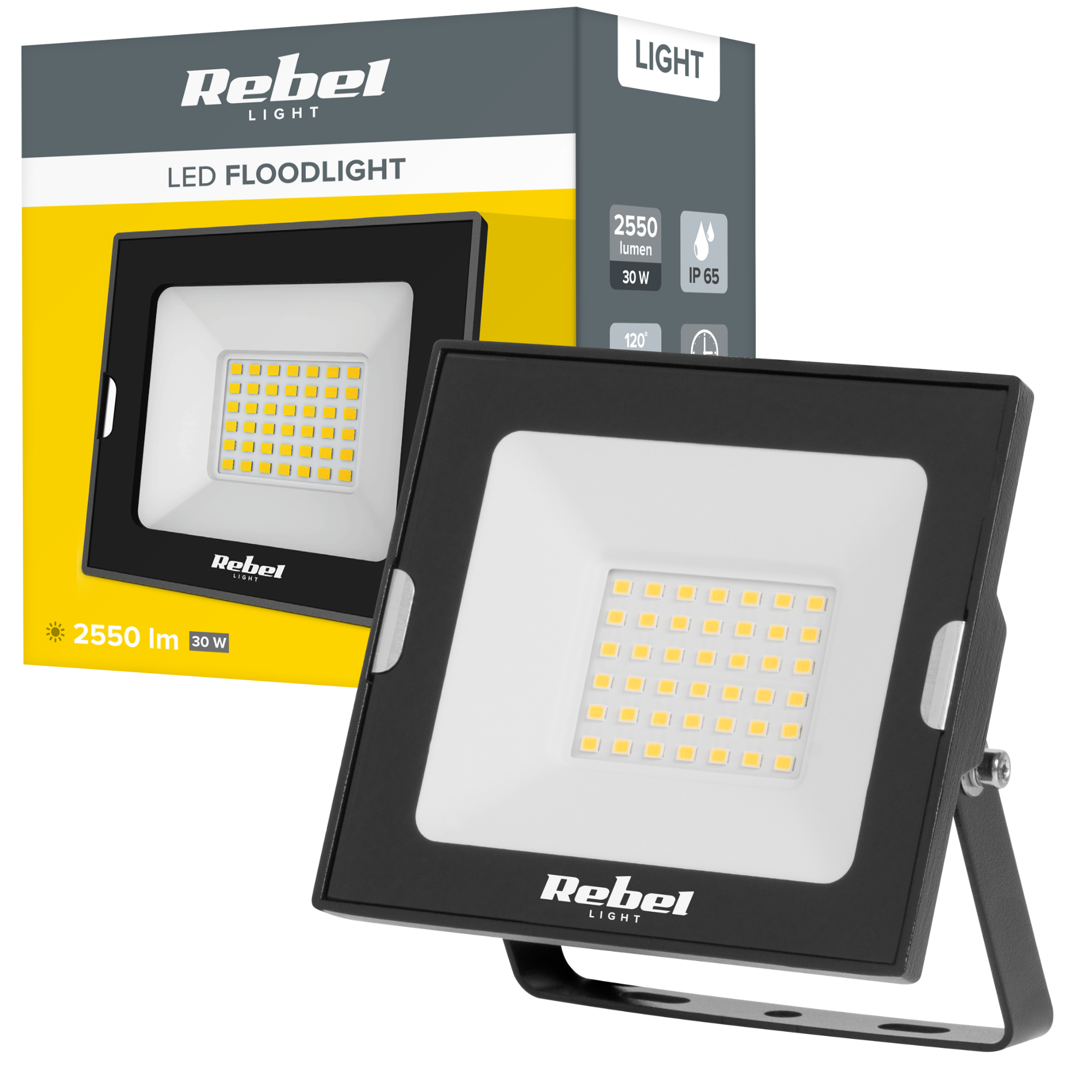 Halogeeni-LED-kohdevalaisin 30W 4000K IP65 Rebel