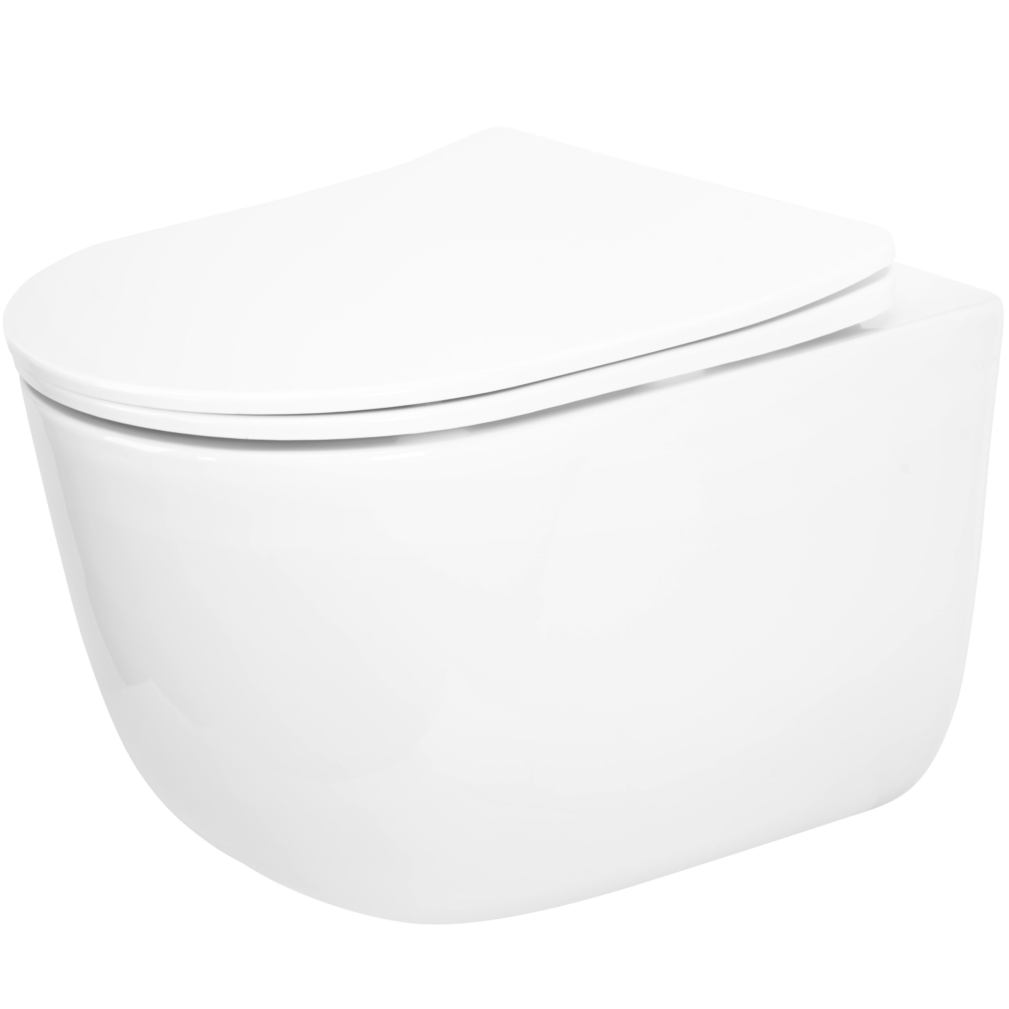 REA Seinä-WC RICHARD valkoinen, 49X36X32,5CM