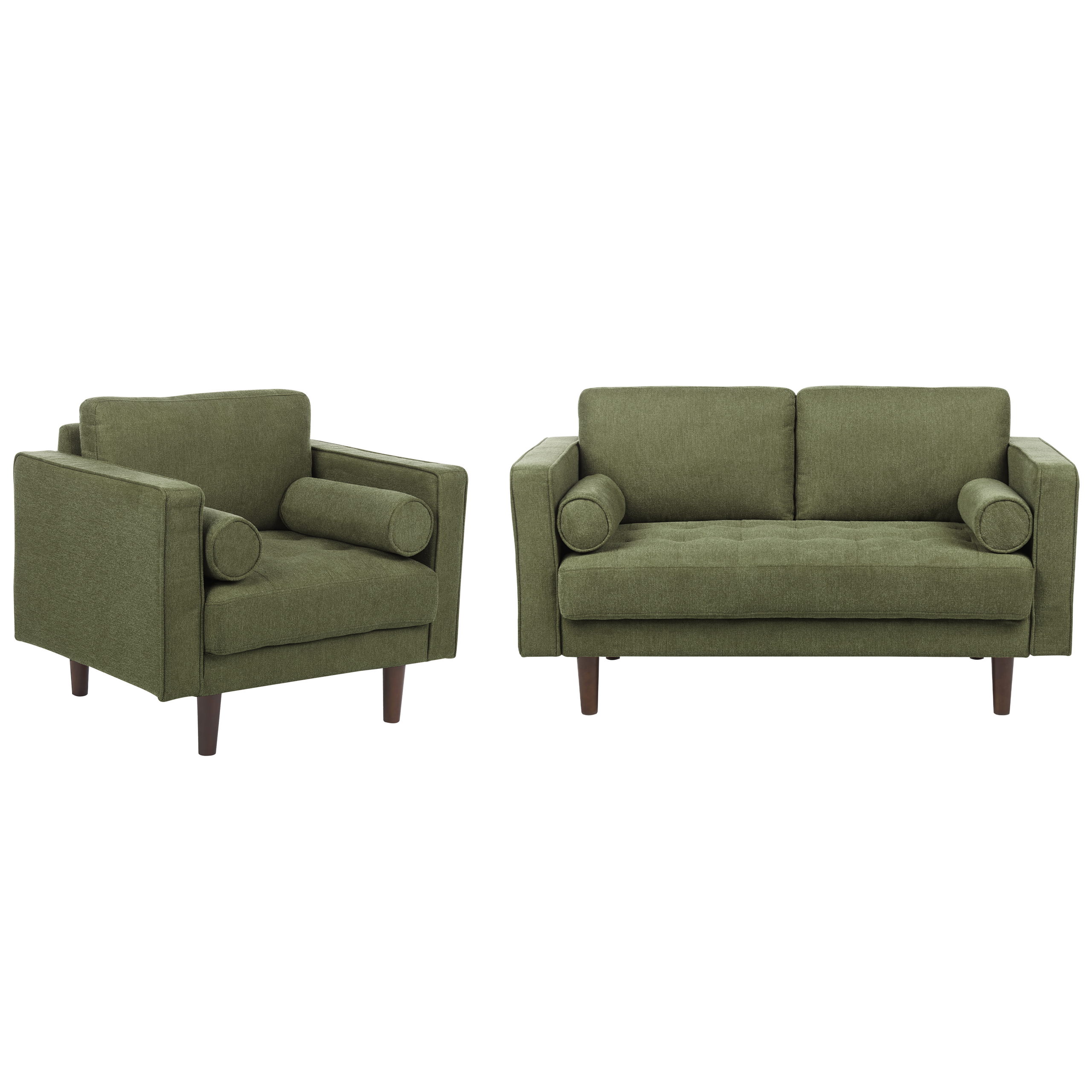 Sohvaryhmä 3-istuttava NURMO kangas Tummanvihreä