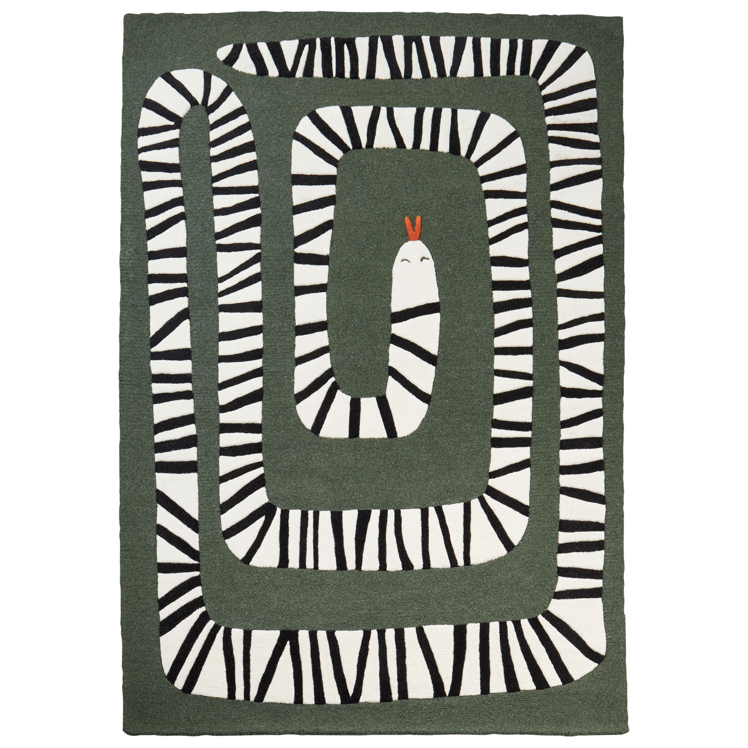 Matto OKAPI Tummanvihreä 160 x 230 cm