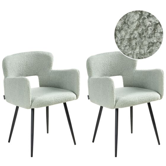 Ruokatuolisetti 2 kpl SANILAC buklee Vaaleanvihreä