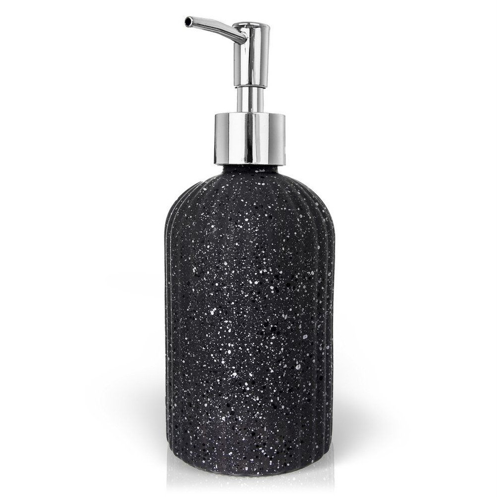 Harmaa lasinen saippua-annostelija 450 ml