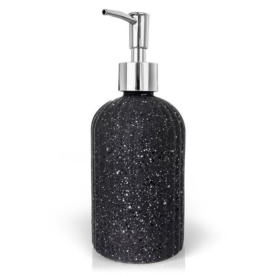 Harmaa lasinen saippua-annostelija 450 ml