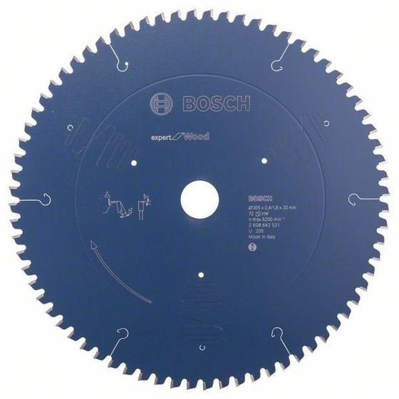 Bosch Expert for Wood -Pyörösahanterä 305x30 mm, 72 hammasta