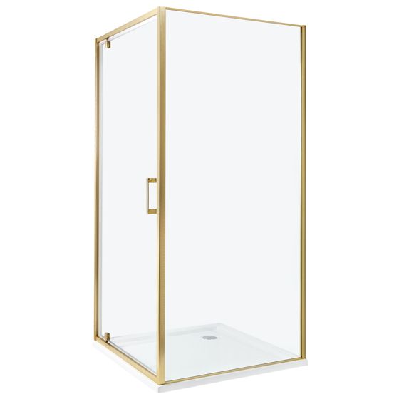 Suihkunurkka DARLI 90 x 90 x 185 cm Kulta