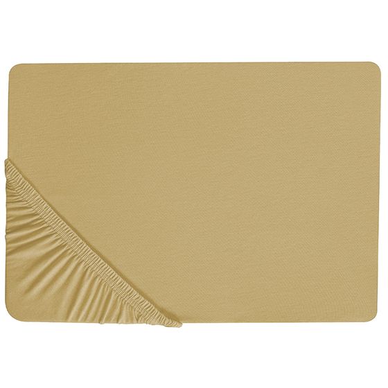 Muotoonommeltu lakana JANBU puuvilla 90 x 200 cm Oliivinvihreä