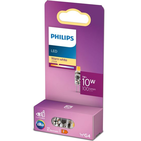 LED G4 1W (10W) 12V Micro 100lm Lämmin valkoinen