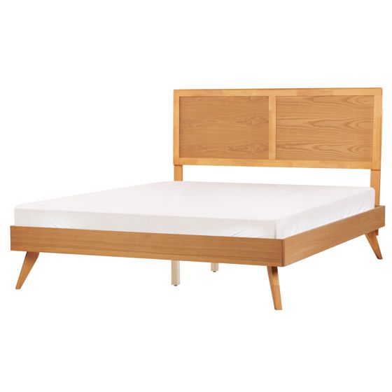 Sänky ISTRES 160 x 200 cm Luonnollinen saarniviilu