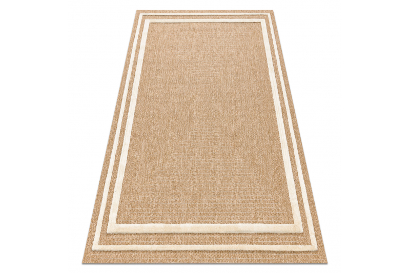 SPARK 0687A beige / kerma matto - sisal, rakenne 160x220 cm