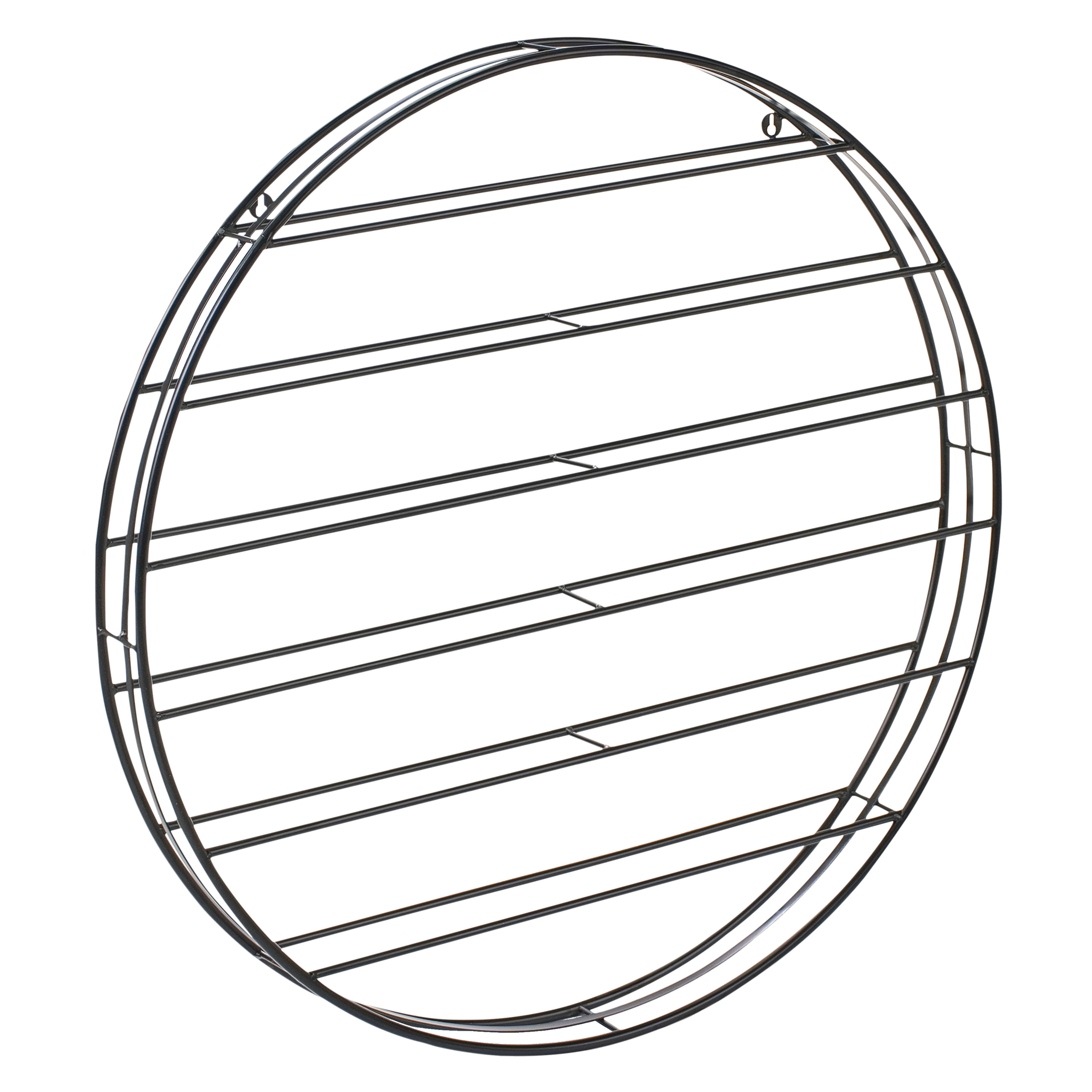 Seinään kiinnitettävä viinipulloteline ANNACOTTY metalli Musta