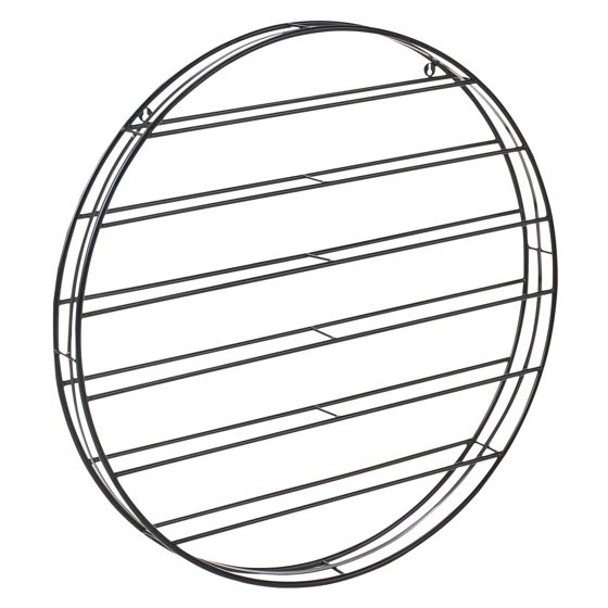 Seinään kiinnitettävä viinipulloteline ANNACOTTY metalli Musta