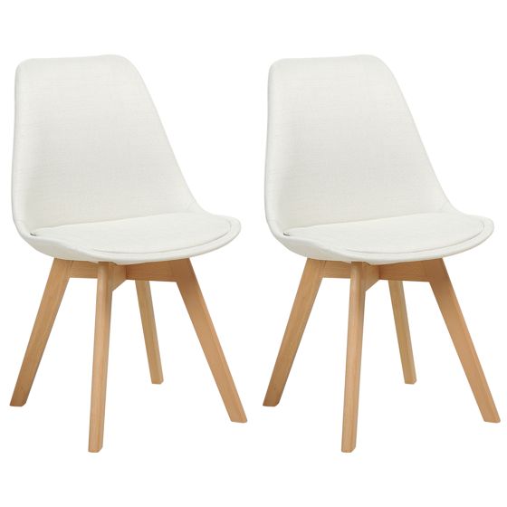 Ruokatuolisetti 2 kpl DAKOTA II Luonnonvalkoinen