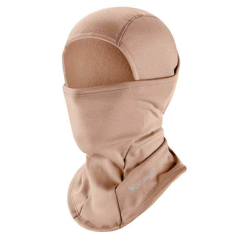 Täyskasvoinen huppu, lämmin, ihonvärinen, suojaa