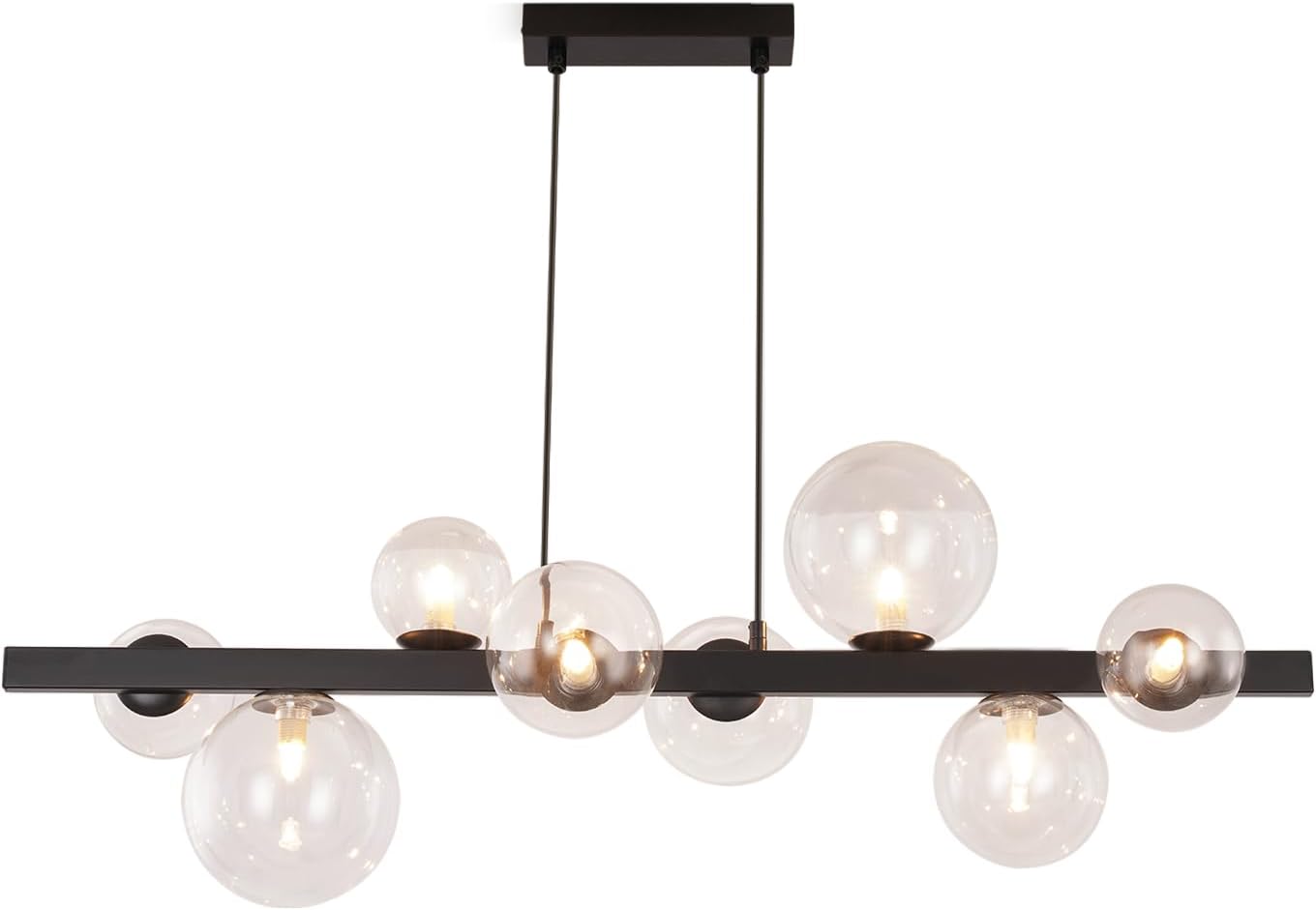 NETTLIFE Riippuvalaisin, ruokapöytä, riippuvalaisin, olohuone, riippuvalaisin, G9, riippuvalaisin, 8, lamppua, moderni, lasi