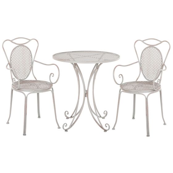 Bistrosetti taitettava CILENTO metalli Harmaa