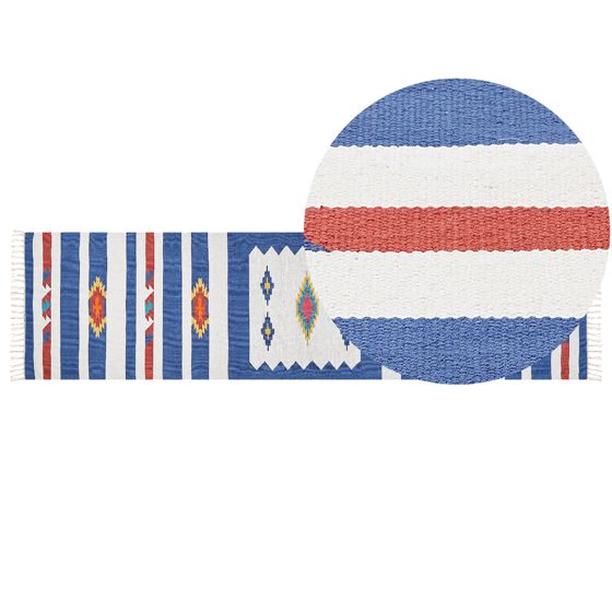 Matto VARSER Monivärinen 80 x 300 cm puuvilla Kelim-matto