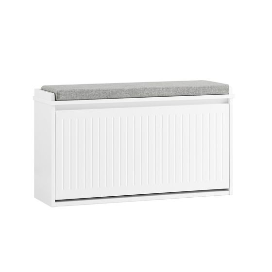 SoBuy Kestävä Kenkäkaappi luonnonmateriaaleista 155 kg kantavuus FSR98-L-W